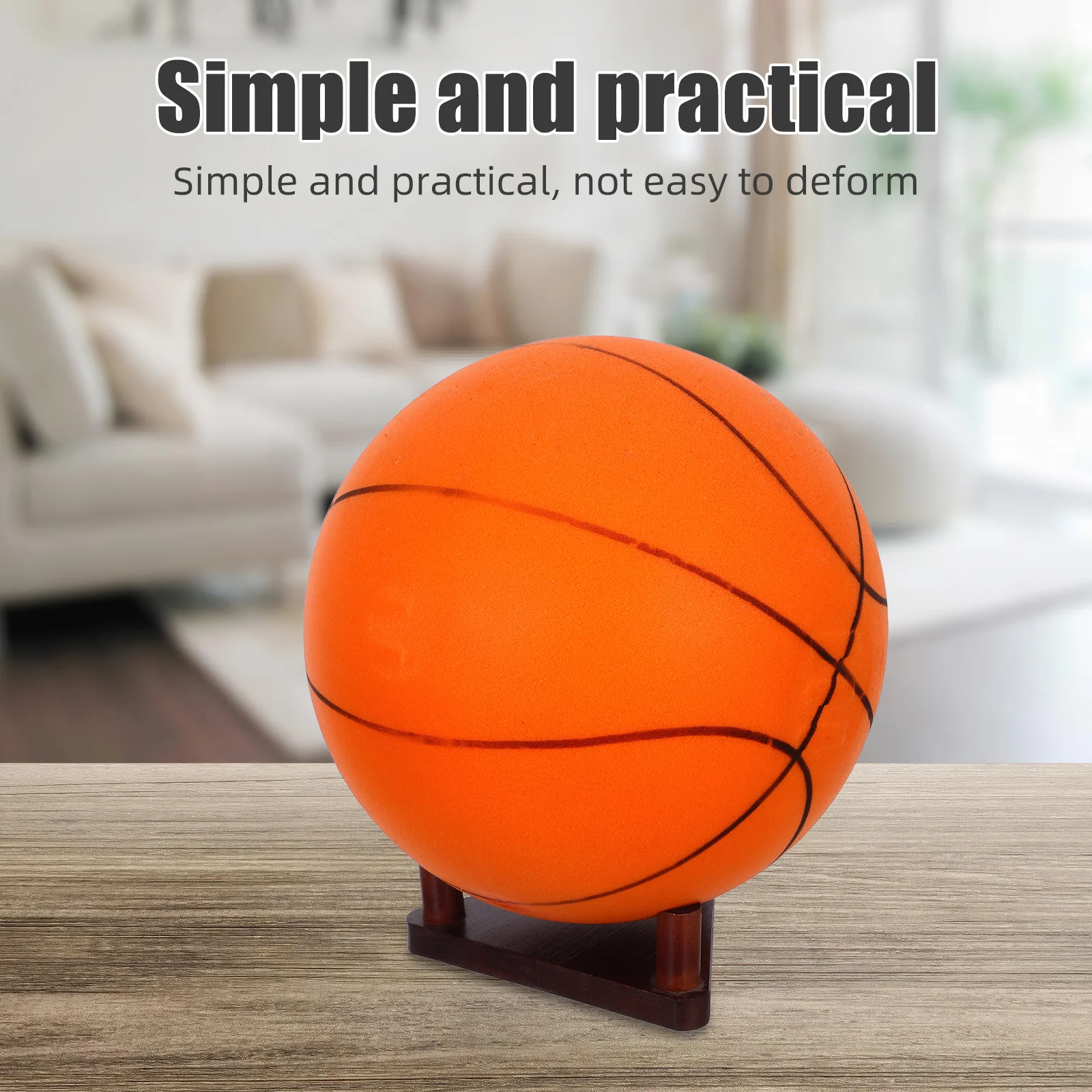 

Volleyball Equipment Solid Wood Rack Display Holder Basketball Stand Racks for Balls
