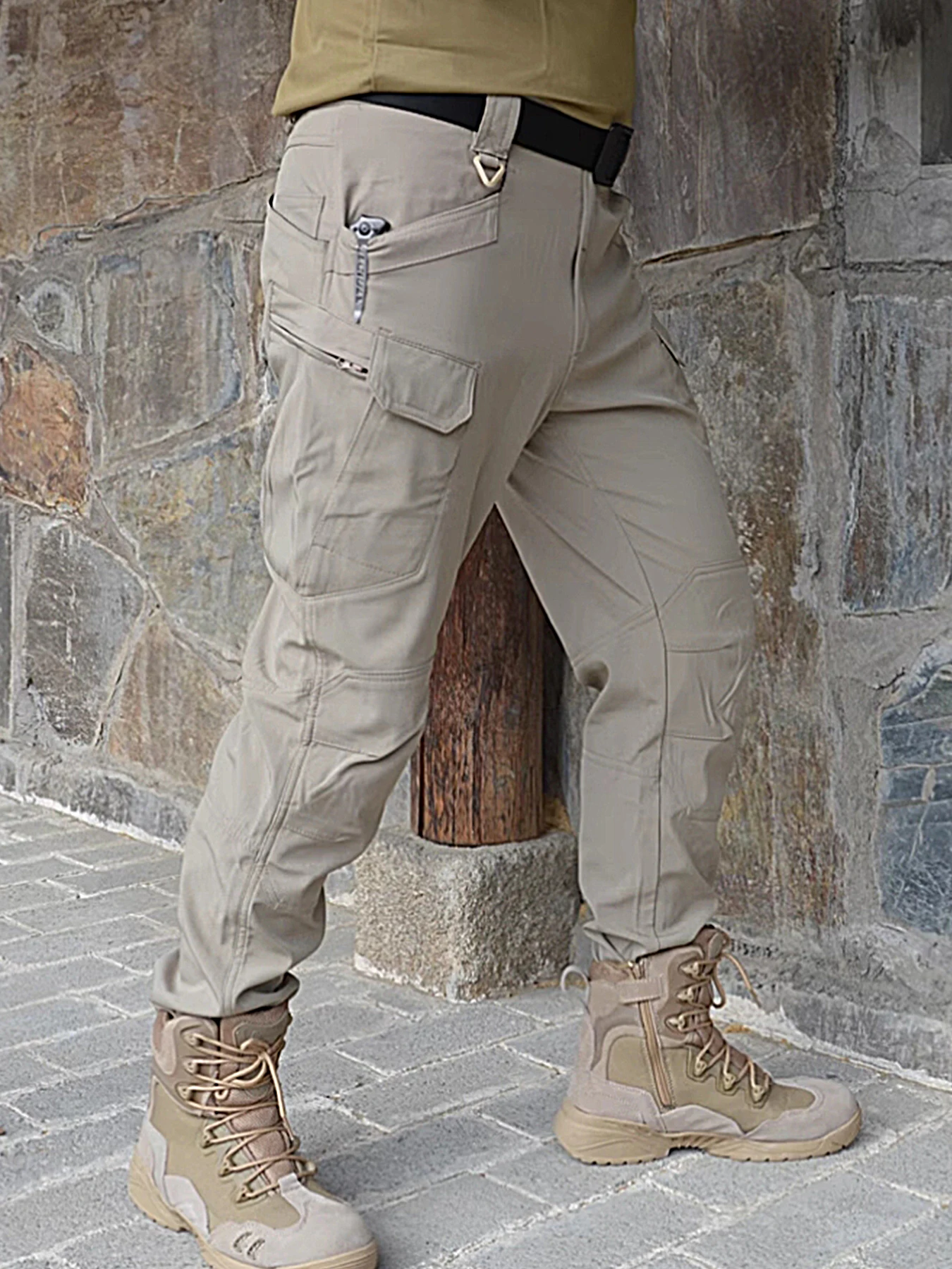 

Outdoor quick drying pants men's multi pocket tactical pants ultra-thin sports waterproof breathable work pants hiking pants new