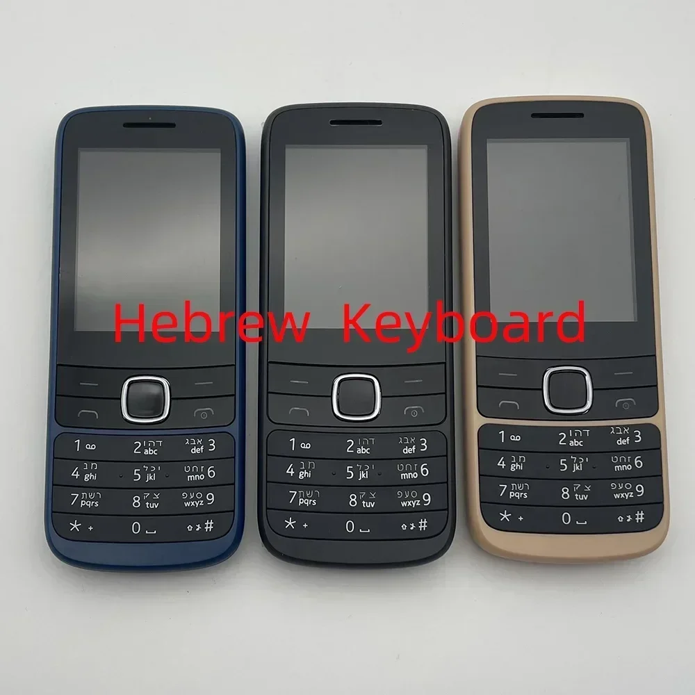 Original 225 4G double SIM téléphone portable 2.4 "Bluetooth russe hébreu arabe clavier débloqué téléphone portable