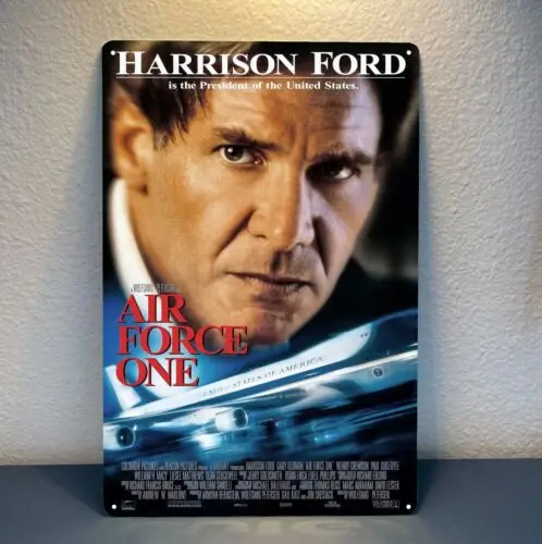 Air Force One Harrison Movie Metal Poster Tin Sign - 20x30cm Plate