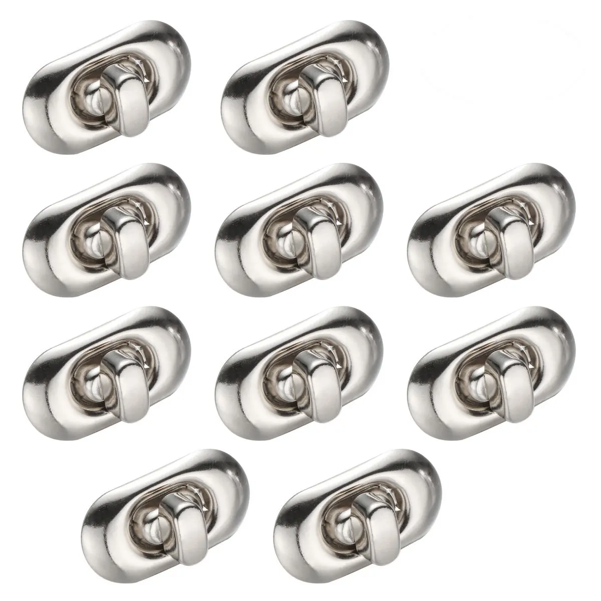 10Pcs Rustic Bronze Turn Lock for Purse Bag Handbag Clutch Leathercraft DIY Replacement Closure Hardware Parts