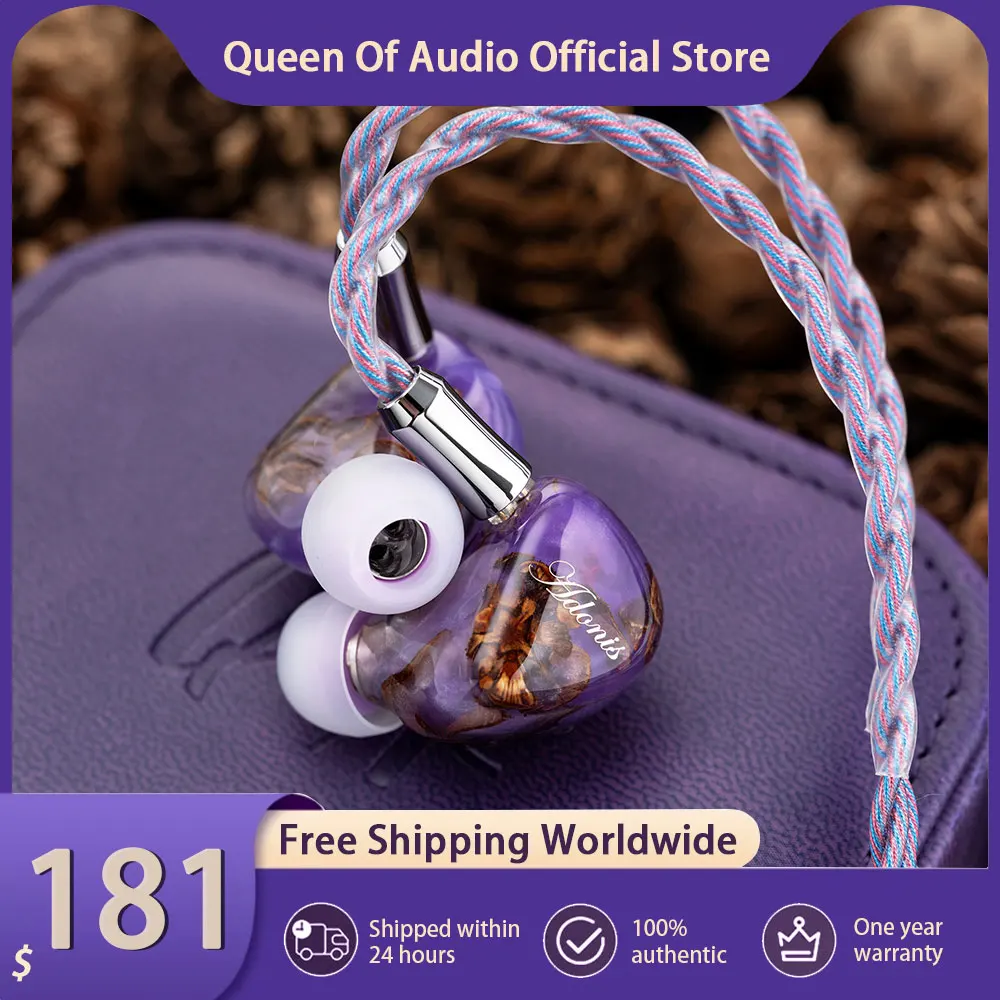 QoA Adonis новые наушники 1DD + 2BA гибридные наушники-вкладыши Pinecone смоляный корпус IEM с разъемом 3,5 4,4 мм наушники-вкладыши кабель гарнитура