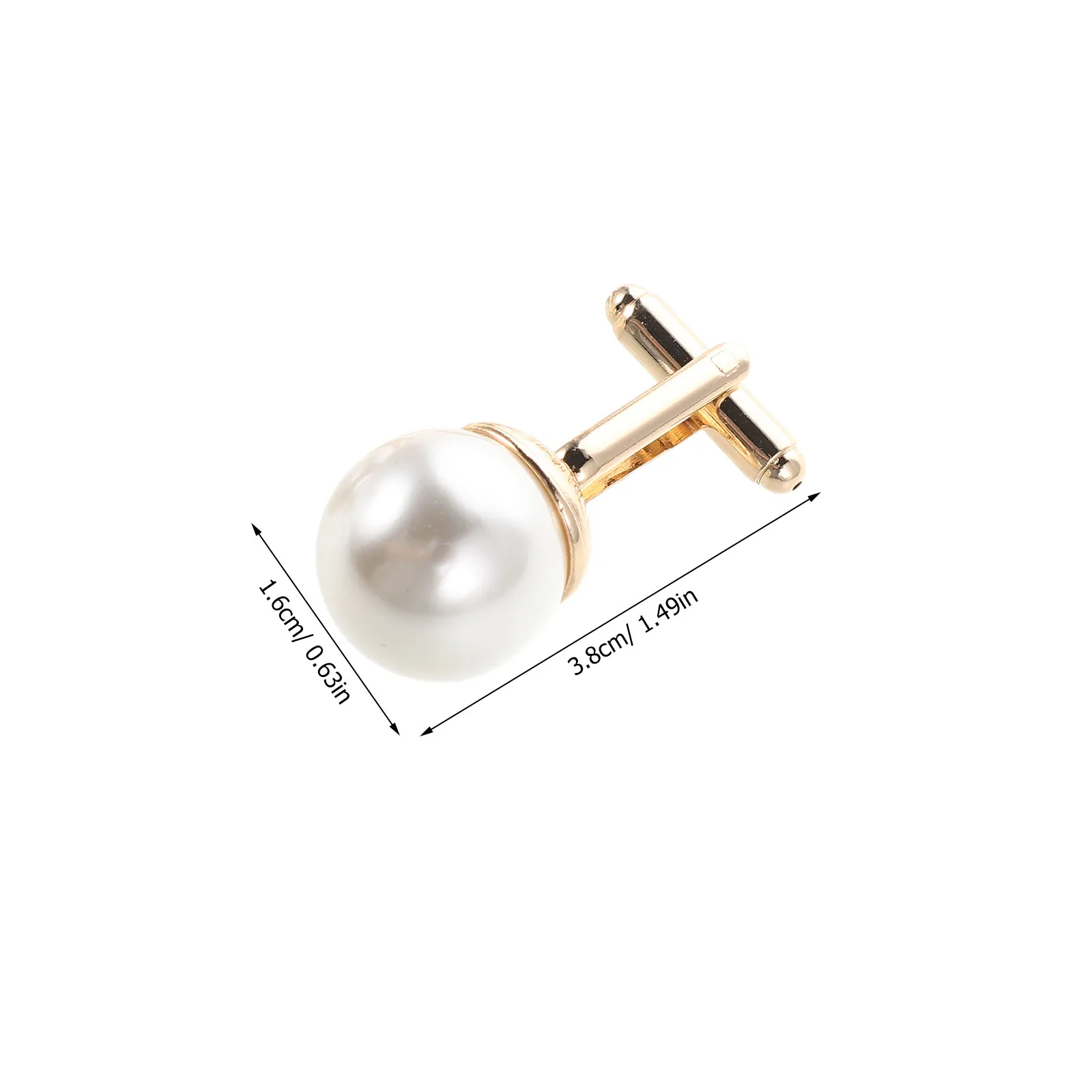 3Pairs Cufflinks for Men Business Wedding Alloy Simulation Pearl Shirt Cufflink Accessories Men Jewelry Suit Shirt Cuff Buttons