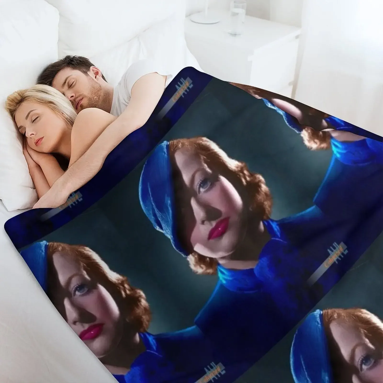 جوان كروفورد، 1933 رمي بطانية بياضات السرير المعزي الثقيل للنوم بطانيات أشعث