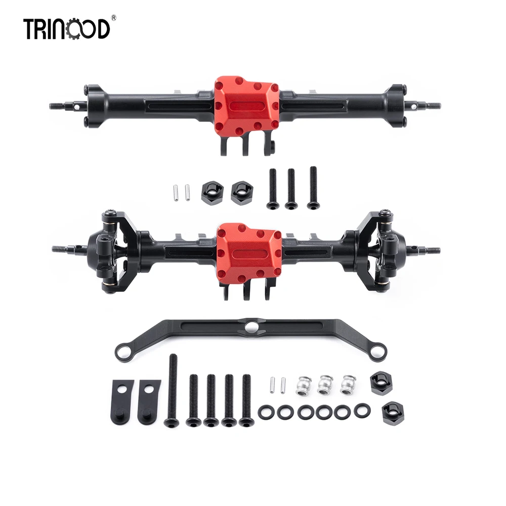 

TRINOOD Metal 110mm Front and Rear Axle Set for 1/18 RC Crawler TRX4-M RC Crawler Car Upgrades Parts Accessories