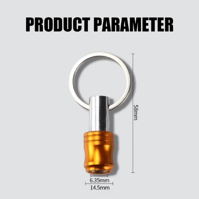 HANPU  Colourful Keychain Receiver Set 7PCS Portable Screw Pendant A Must-Have Power Tool Accessories