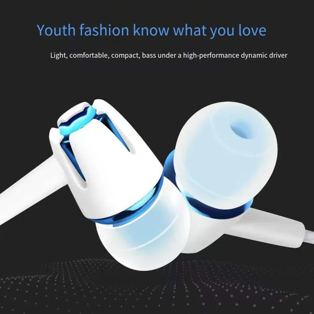 3.5mm Audio Earphones Mic Noise Cancelling In Ear Earphone Videos Bag Wired Headphones Noise Cancelling Technology