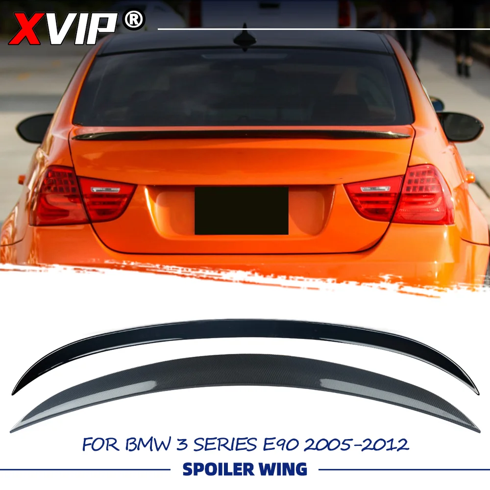 

XVIP Glossy Black Glossy Carbon Fiber Look MP Style Rear Spoiler Wing For BMW 2005-2012 3 Series E90 M3 Sedan 4-Dr