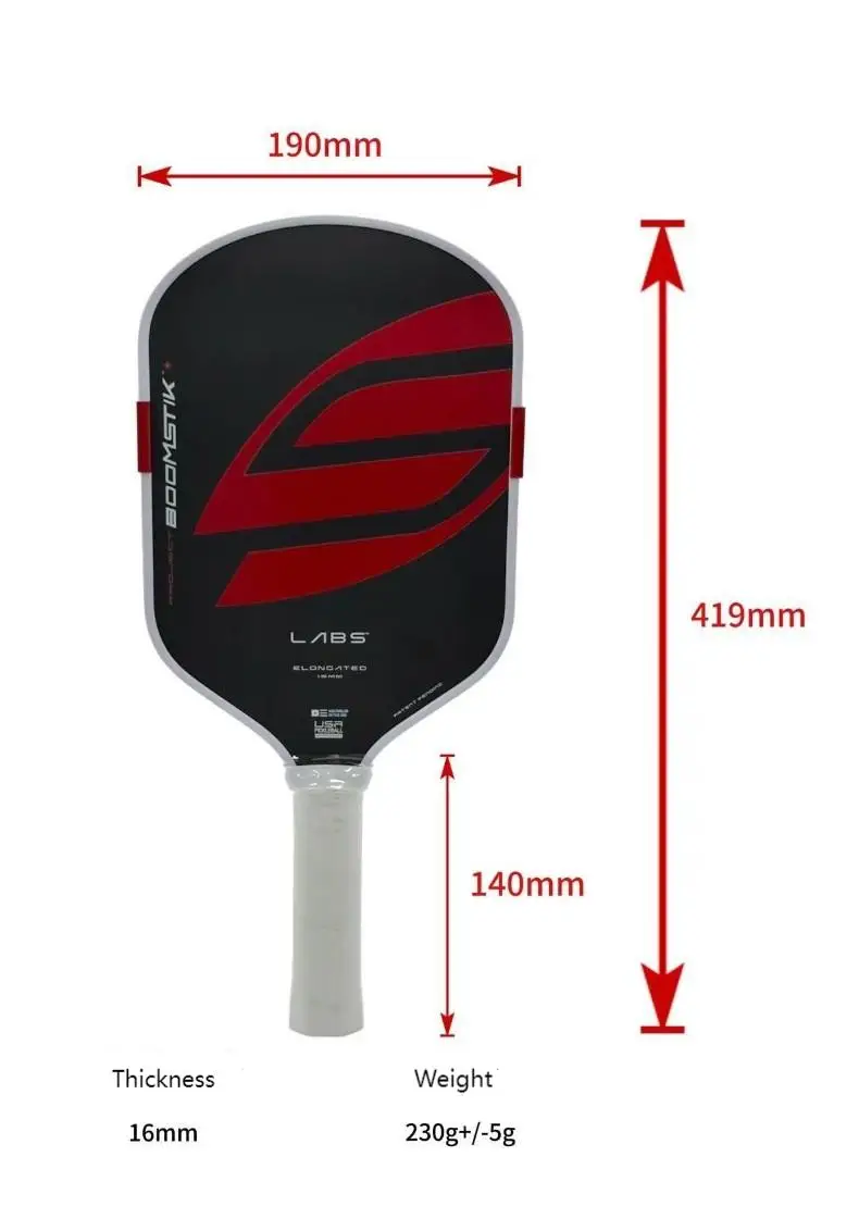 SONGYI T700 Carbon Fiber Pickleball Paddle Boomstik Clone Sweet Dessert Balanced MOI Training System with Metal Counterweight - Image 5