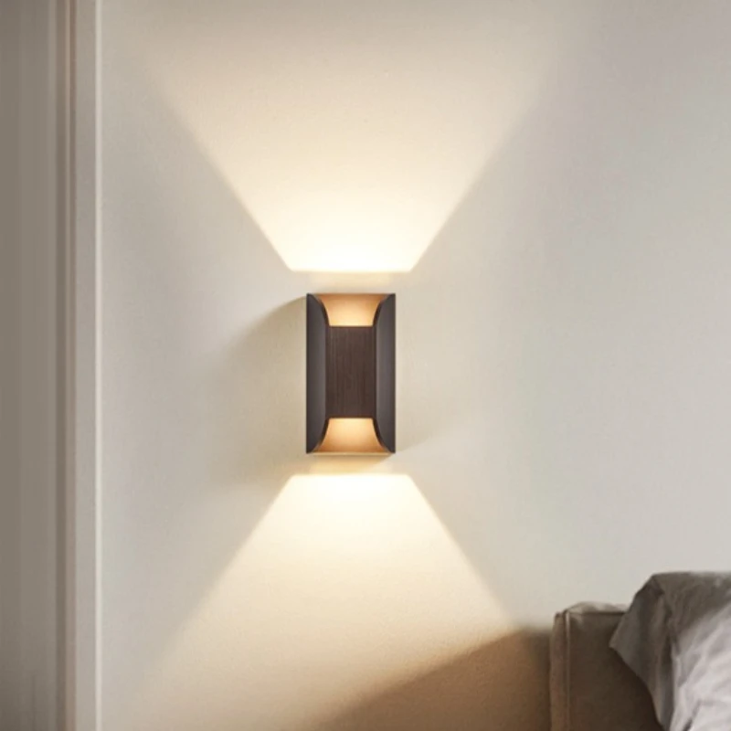 Minimalist Design Artistic LED Wall Lamp Creative Hollow-out Double Head Lighting Staircase Corridor Entrance Aisle Wall Sconces