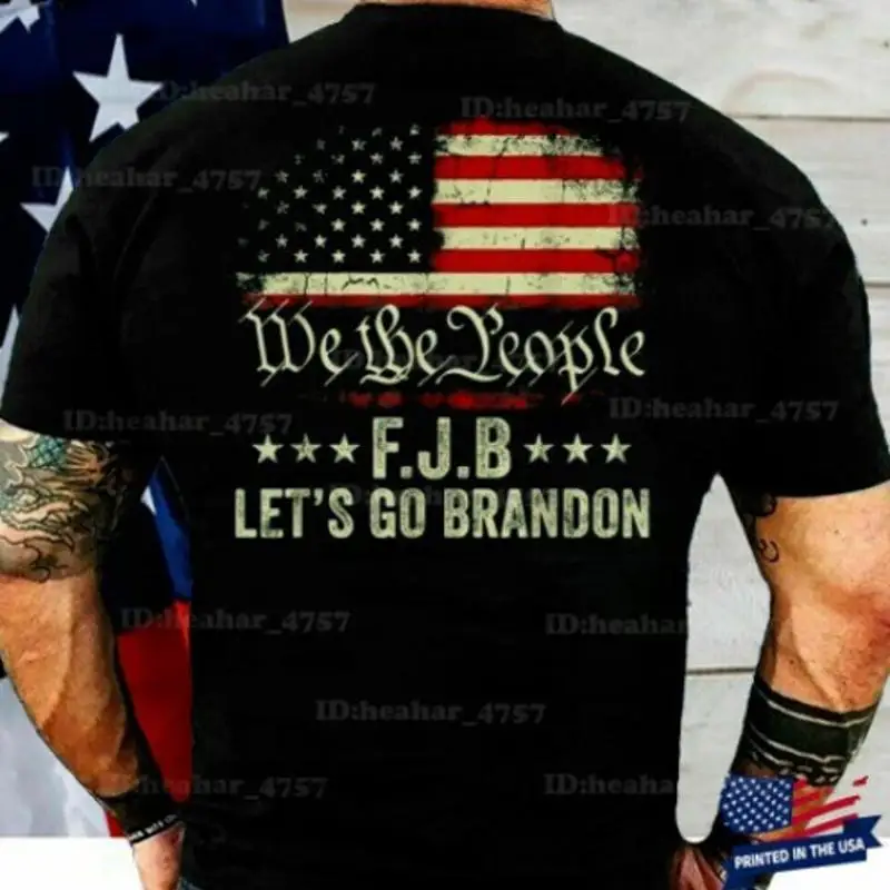 

Новая футболка We The People Lets Go Brandon Fjb, черная