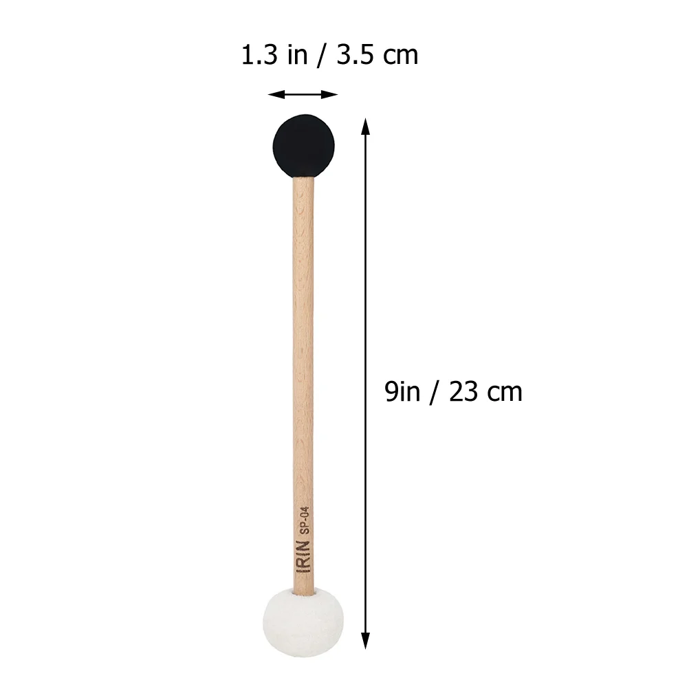 Double-headed Singing Bowl Mallet Drum Accessories Double-ended Felt Rubber Music Drumsticks Bass Percussion