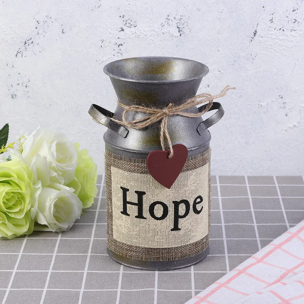 

2 шт. винтажных ведер для цветов, ретро-жестяные контейнеры для растений, декоративные ведерки для цветов для дома, сада, балкона, офиса