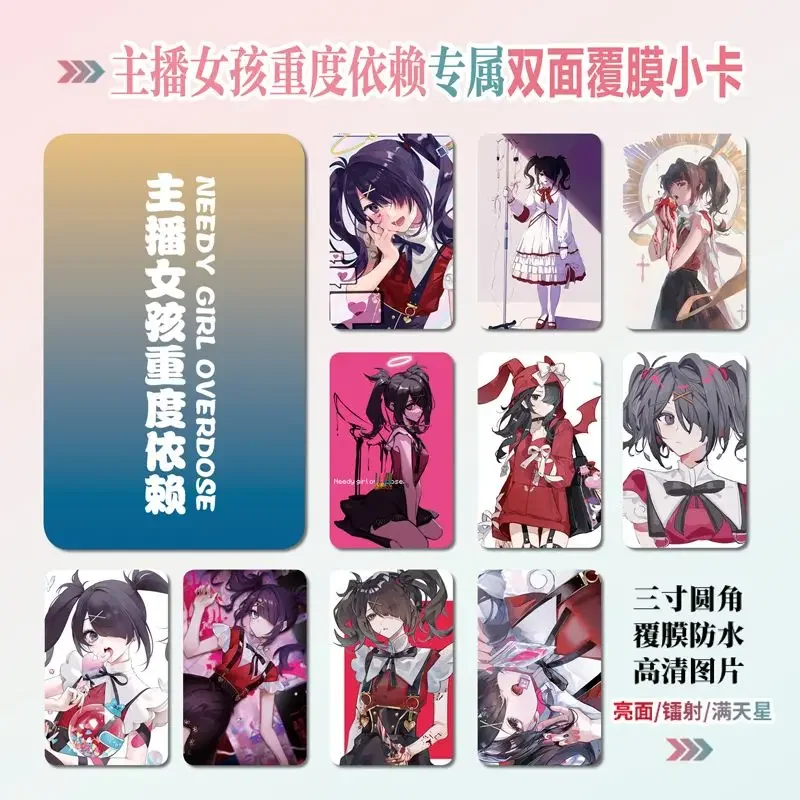 NEEDY GIRL OVERDOSE Anime Small Card KAnge Rain 3inch Photo Cards Student Message Collection Friend Gift Waterproof Diy Postcard