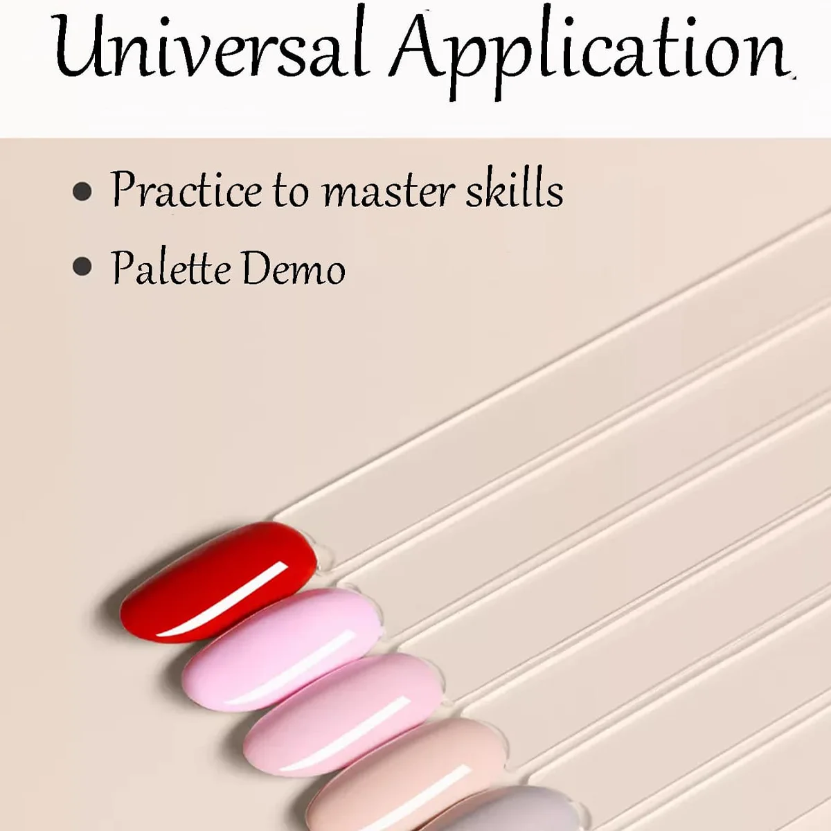 50/100/150/200pcs Transparent Nail Polish Color Card Se, Reusable Fake Nail Sample Palette, Gel Nail Polish Color Practice Tool