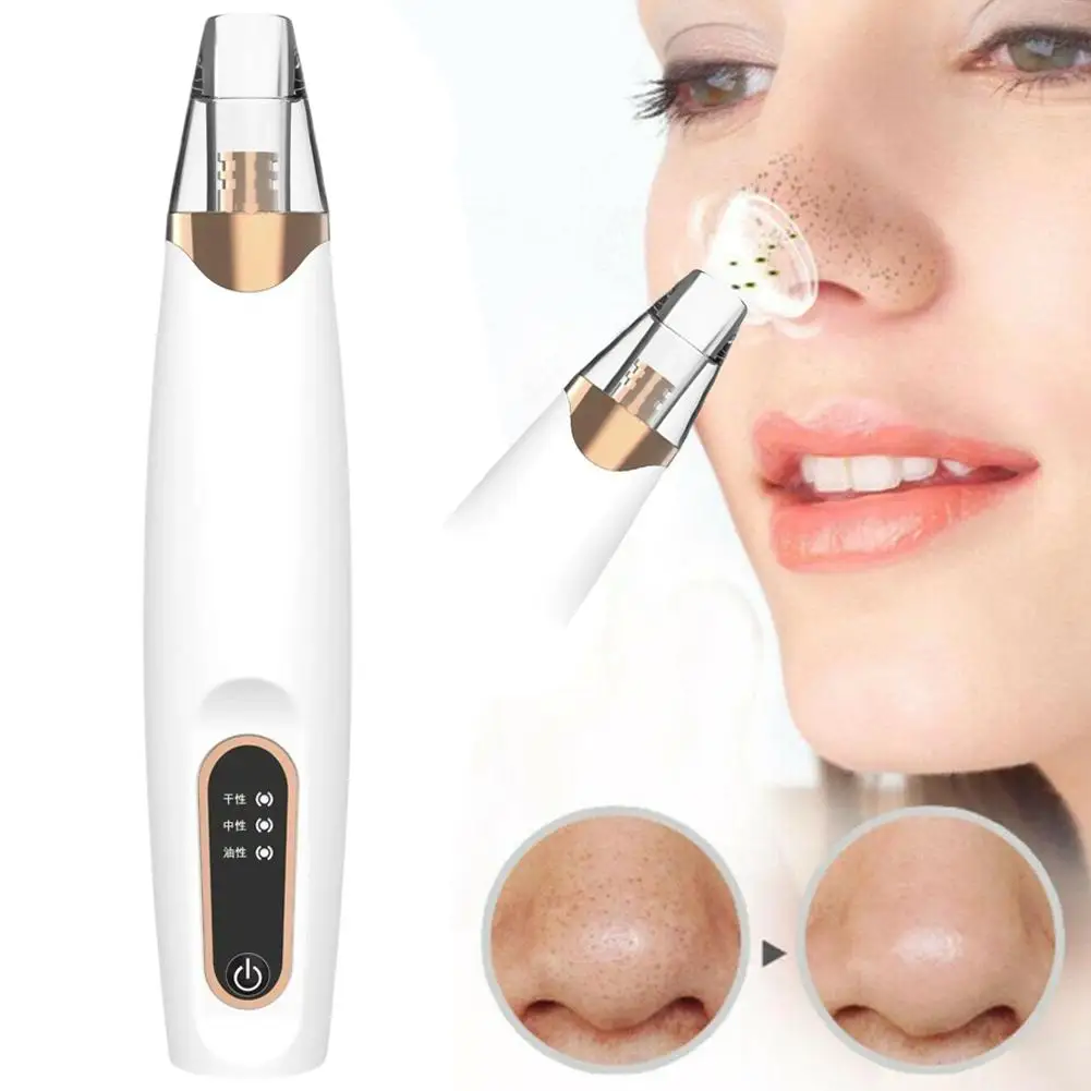 Aspirateur électrique Portable pour éliminer les points noirs, nettoyeur de pores du visage, points blancs, extracteur de boutons et d'acné, Instrument de soins de la peau