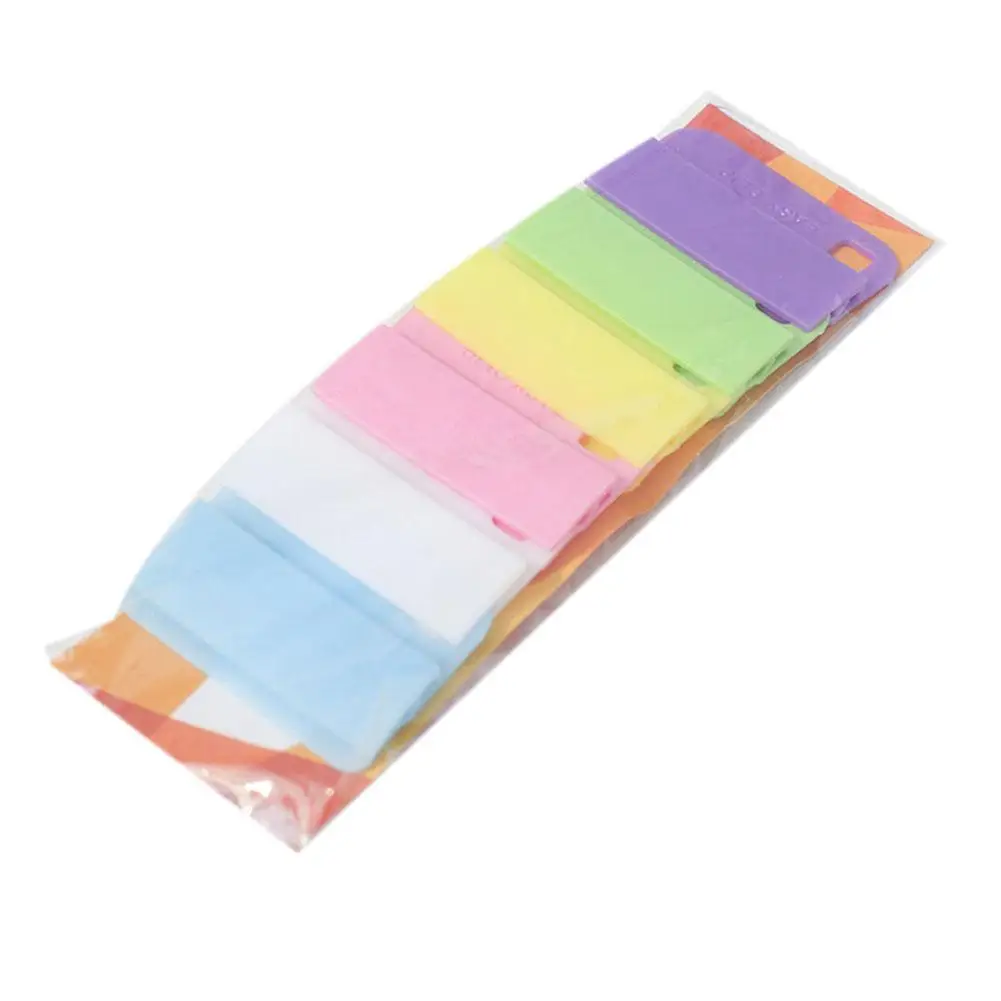 Papel colorido Clip Set, Foto Titulares para Notebooks, Diários, Planejadores, Bookmarks, Escola Encadernação Suprimentos, Papelaria, F0Y7, 6pcs