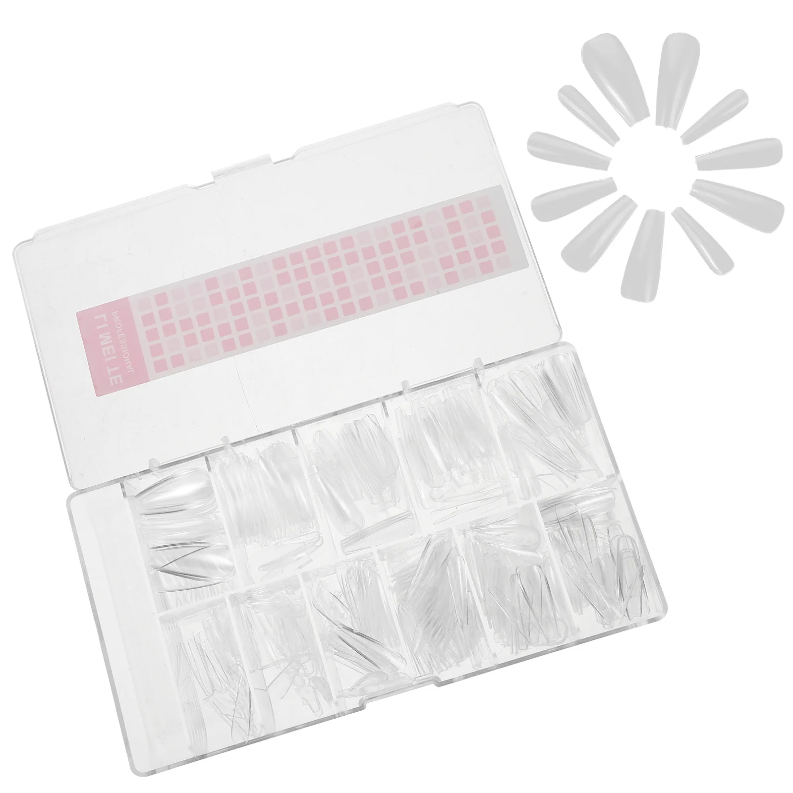 

500 шт., прозрачные типсы для ногтей, полное покрытие, форма гроба, накладные ногти для женщин и девочек, маникюрный салон своими руками, искусственные ногти