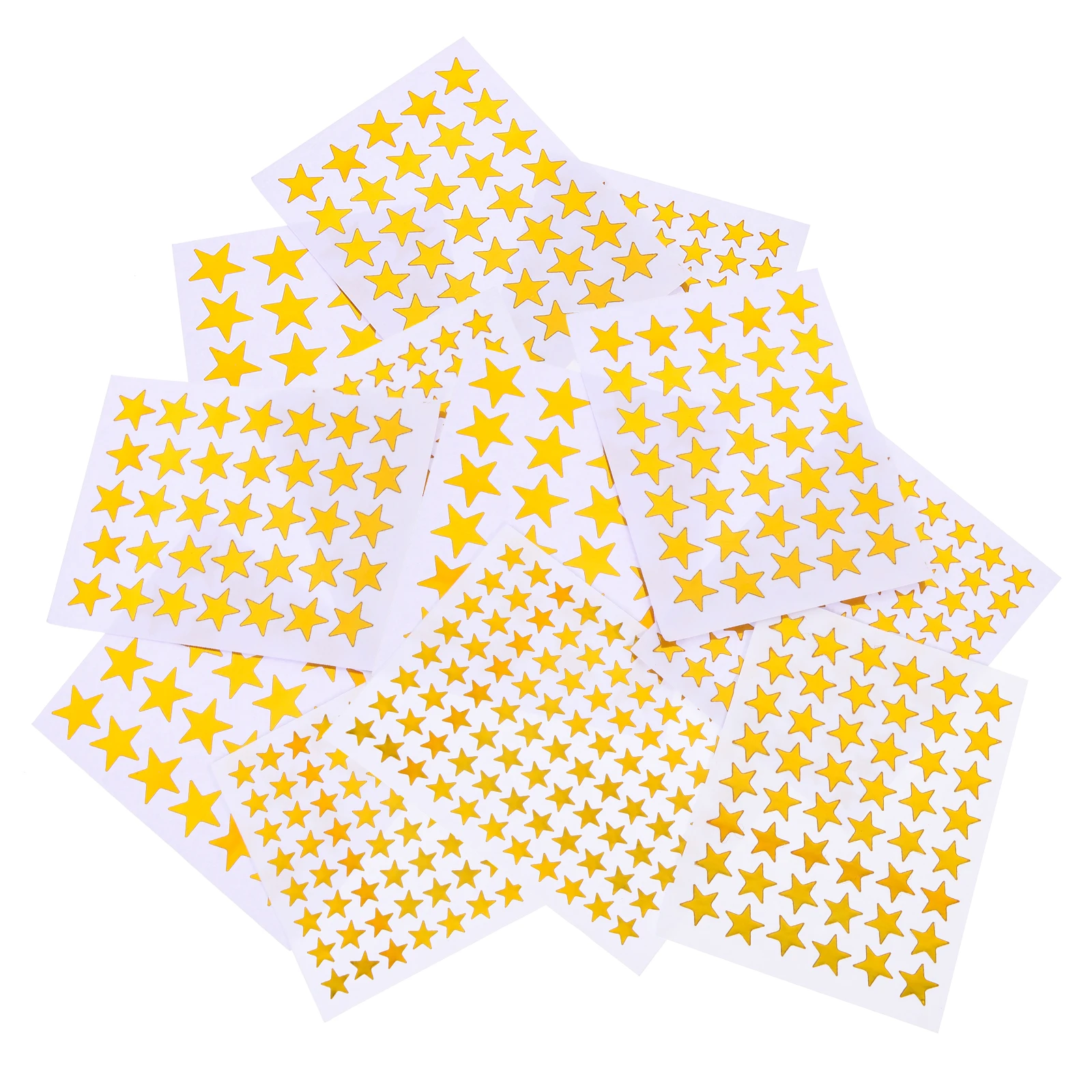 

50pcs Small Star Stickers Kids Reward Self-Adhesive Decals School Supplies Scrapbook Decoration Gold Star Stickers Kindergarten