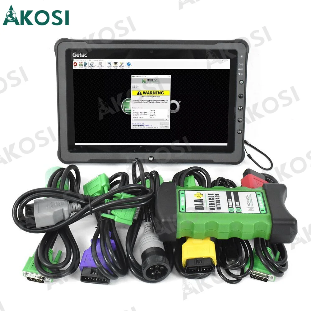 DLA+2.0 Vehicle Interface Diesel Newest 2024 V2 2023.V3 software Heavy Duty Truck Scanner Fleet Diagnostic Tool+F110 tablet