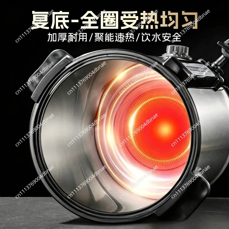 Commercial Water Boiler Stainless Steel Automatic Insulated Bucket Electric Heating Tea Thermos Home Kitchen Large Capacity