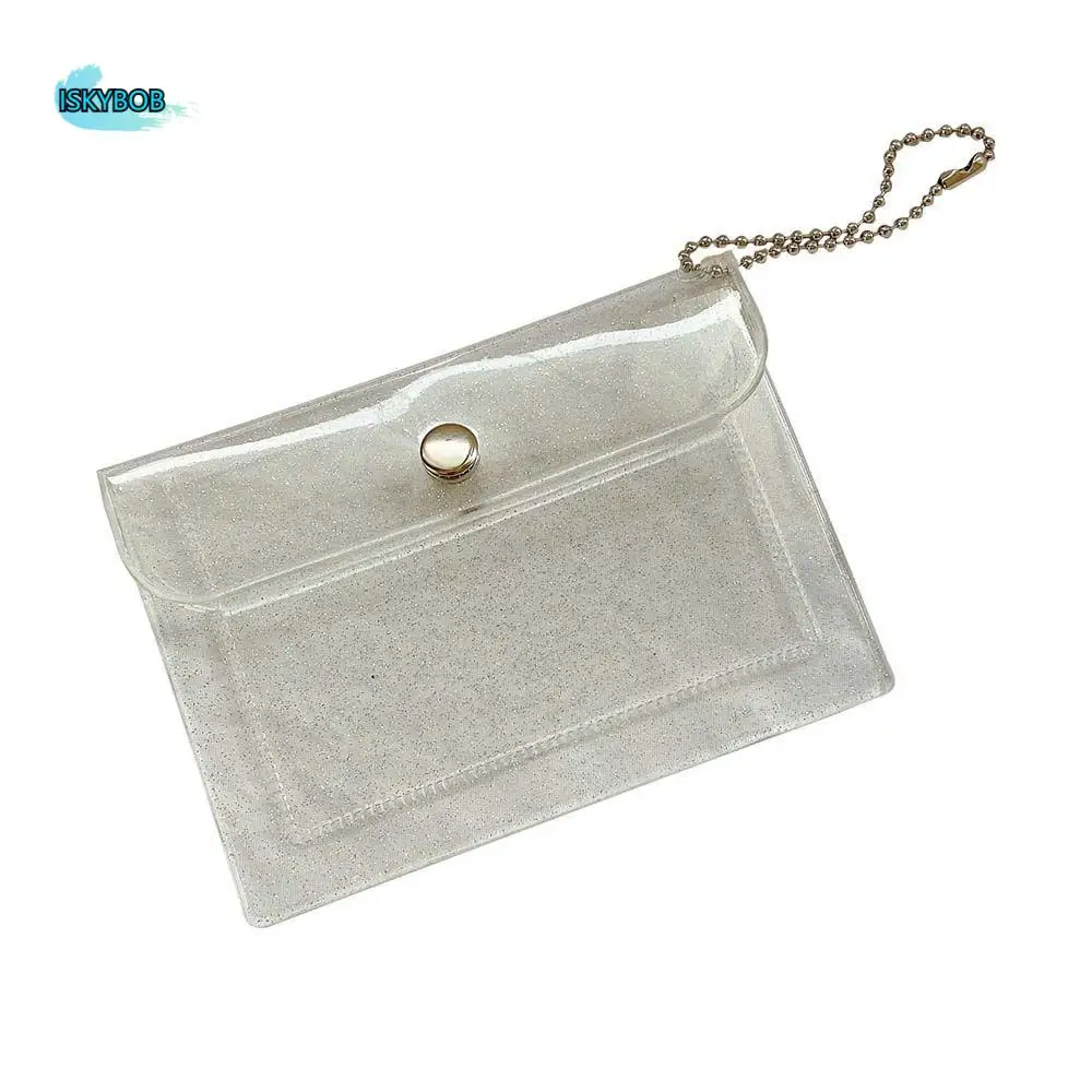 

Fashion Simple Card Storage Bag Key ring Photo Organizer Bag Pendant Coin purse Small Wallet Photo Card Holder Keychain