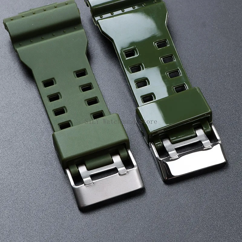 Silicone Watchband 16mm TPU Resin Strap Waterproof Sport Bracelet for Casio GA-110/400/700/100/140/GAW100/G-8900/GR-8900/GW-8900 image 3