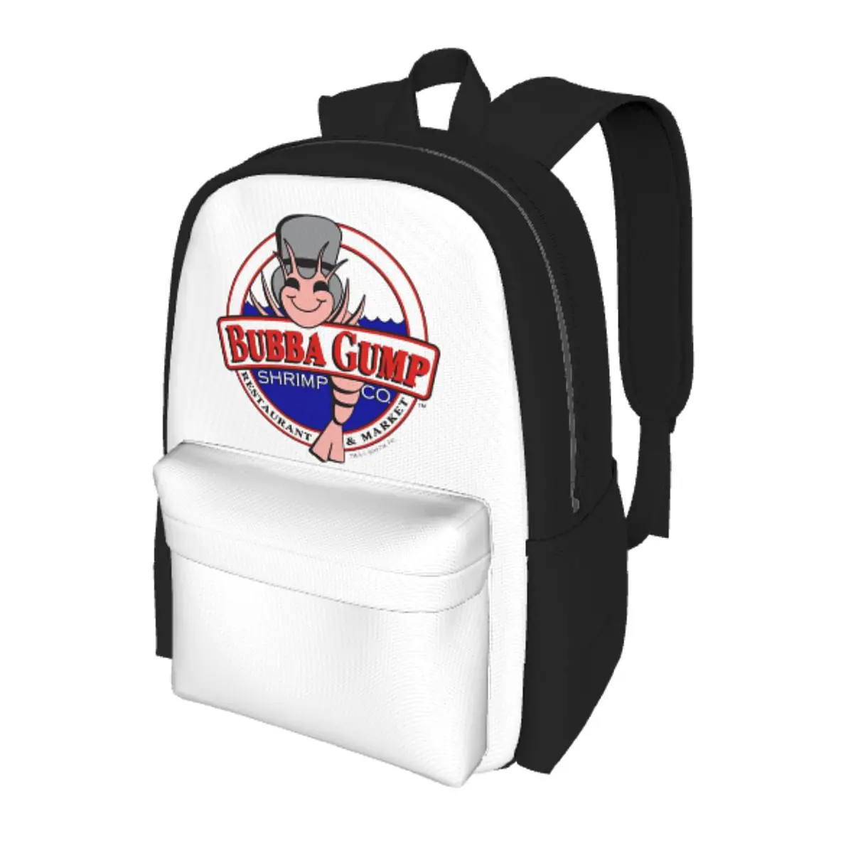Bubba Gump Forest Shrimp Seafood Mochila para estudiantes, mochila escolar, mochila de viaje para senderismo, mochila para niños y niñas, bolsos de hombro