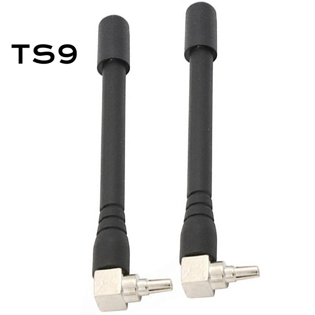 2PCS 3G 4G WiFi Router Rubber Antenna CRC9 TS9 Interface Wireless Network Card Signal Booster Black White