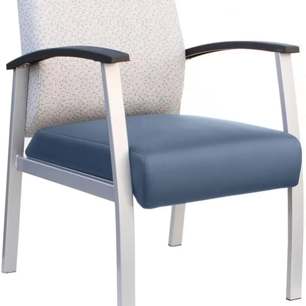 

Ergonomic Polyurethane Guest Chair with Steel Frame for Conference Rooms - Grey, 23.88 Wide