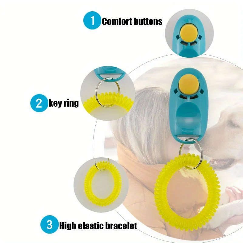 قطعة واحدة من مدرب صوت الحيوانات الأليفة، الفرس، مدرب صوت الحيوانات الأليفة، أداة تدريب الكلاب التفاعلية، سوار أصفر #4