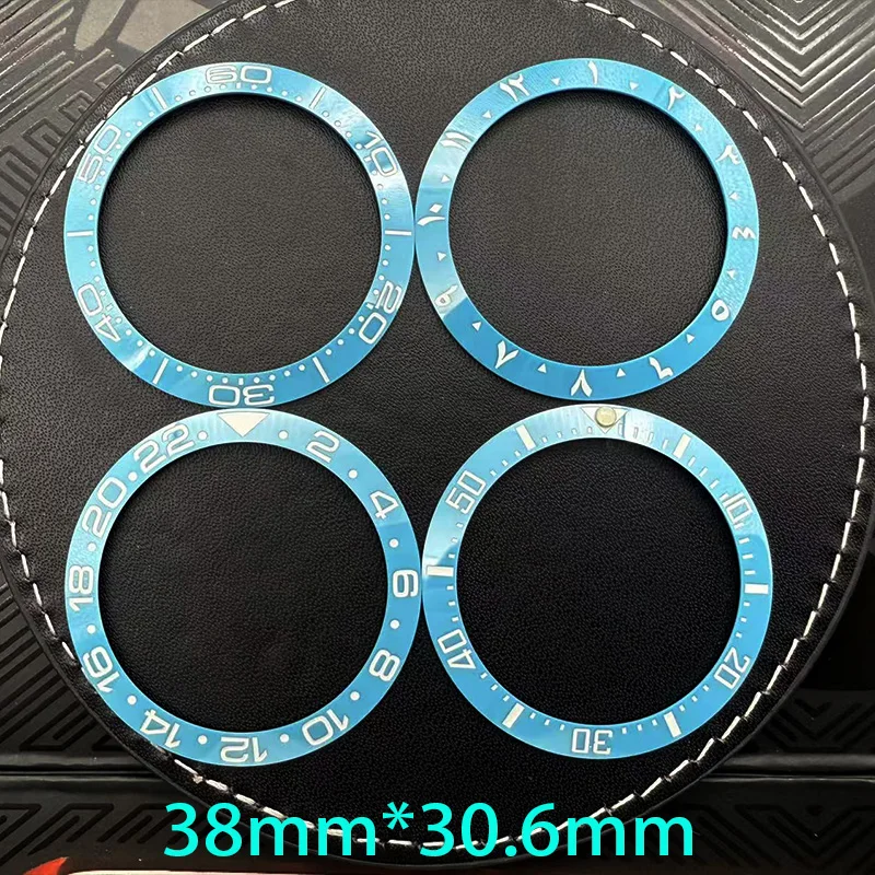 38 ミリメートル * 30.6 ミリメートルセラミック 40 ミリメートル SUB 時計ケース合金時計ベゼルインサートリングスロープ NH35 NH34 GMT ダイビングメンズ時計部品アクセサリー