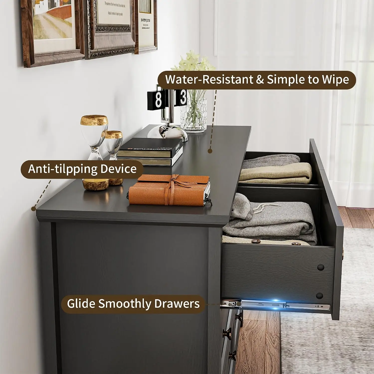 4-Piece Farmhouse Bedroom Furniture Set 6