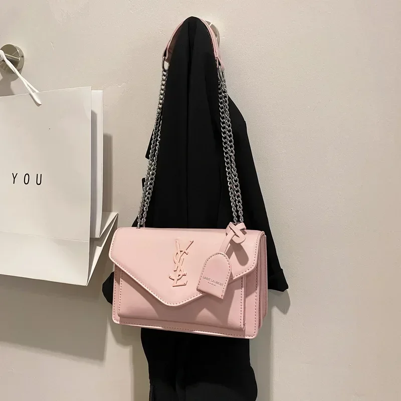 New C Trend Korean Edition Small Square Bag Design Sense Fashionable and Minimalist Chain Bag Women\'s Bag Quality Shoulder Bag