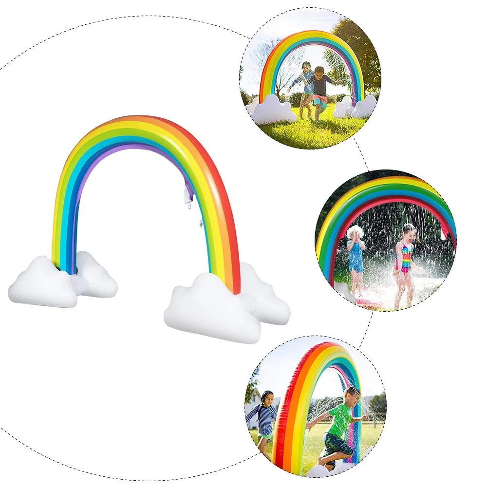 Safe Water Playing Toy Outdoor Gaming Sprinkler Arch Toys Childrens Inflatable Plaything Colorful Pvc