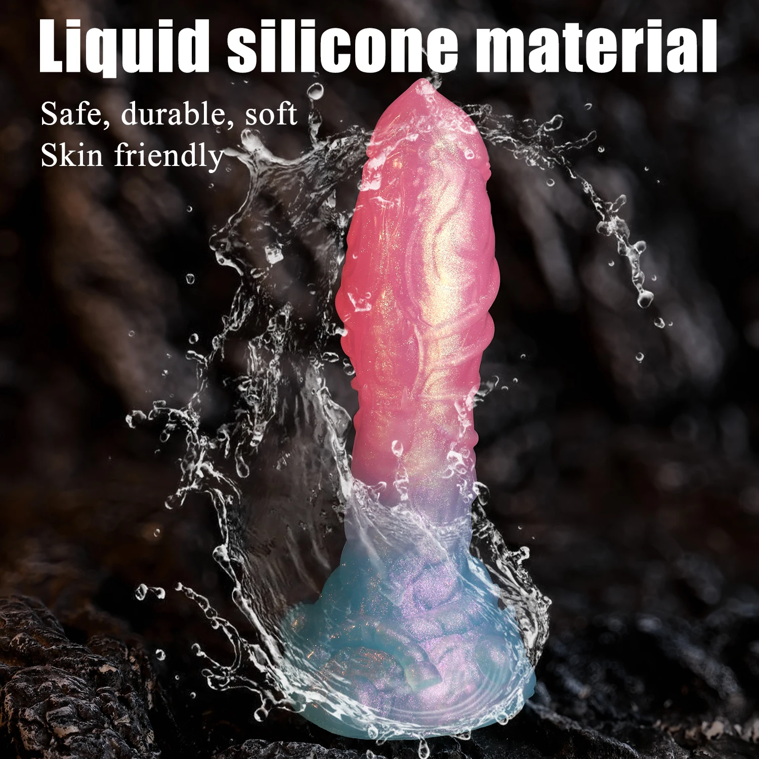 NYOTA Soft Silicone Anal Plug Textured Animal Dildo With Strong Suction Cup Four Size Luminous Penis Dick Masturbation Sex Toys