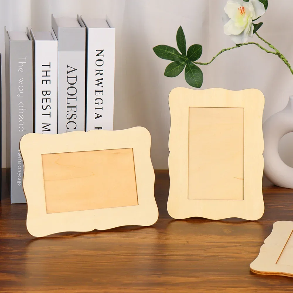 1-20PCS Wooden DIY Photo Frame Unfinished Blank Frame for Hand Painting Perfect for Tabletop Displays Wedding Decor