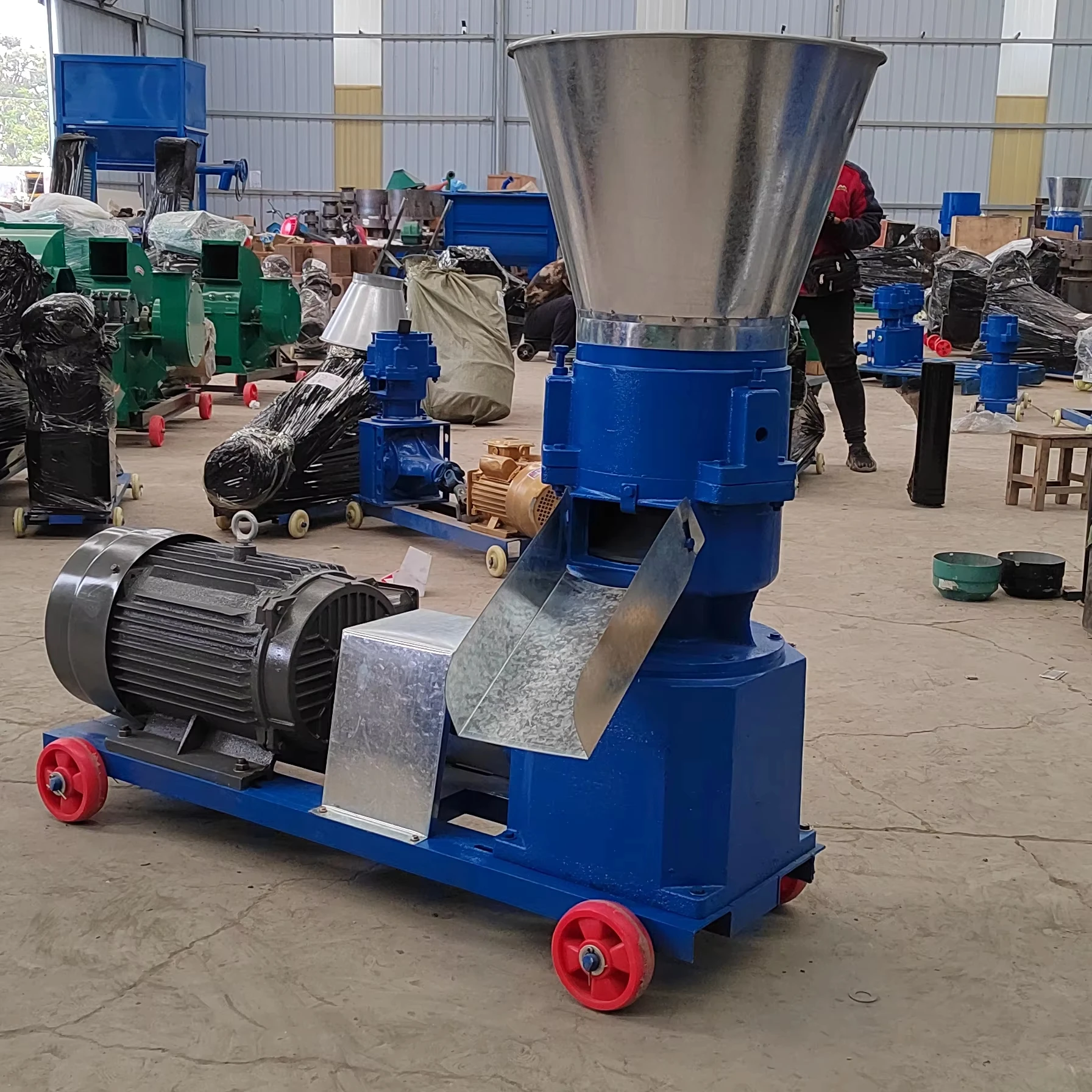 Factory Supply Feed Granule Making Machine Used Cattle Feed Pellet Mill Machine Electronic