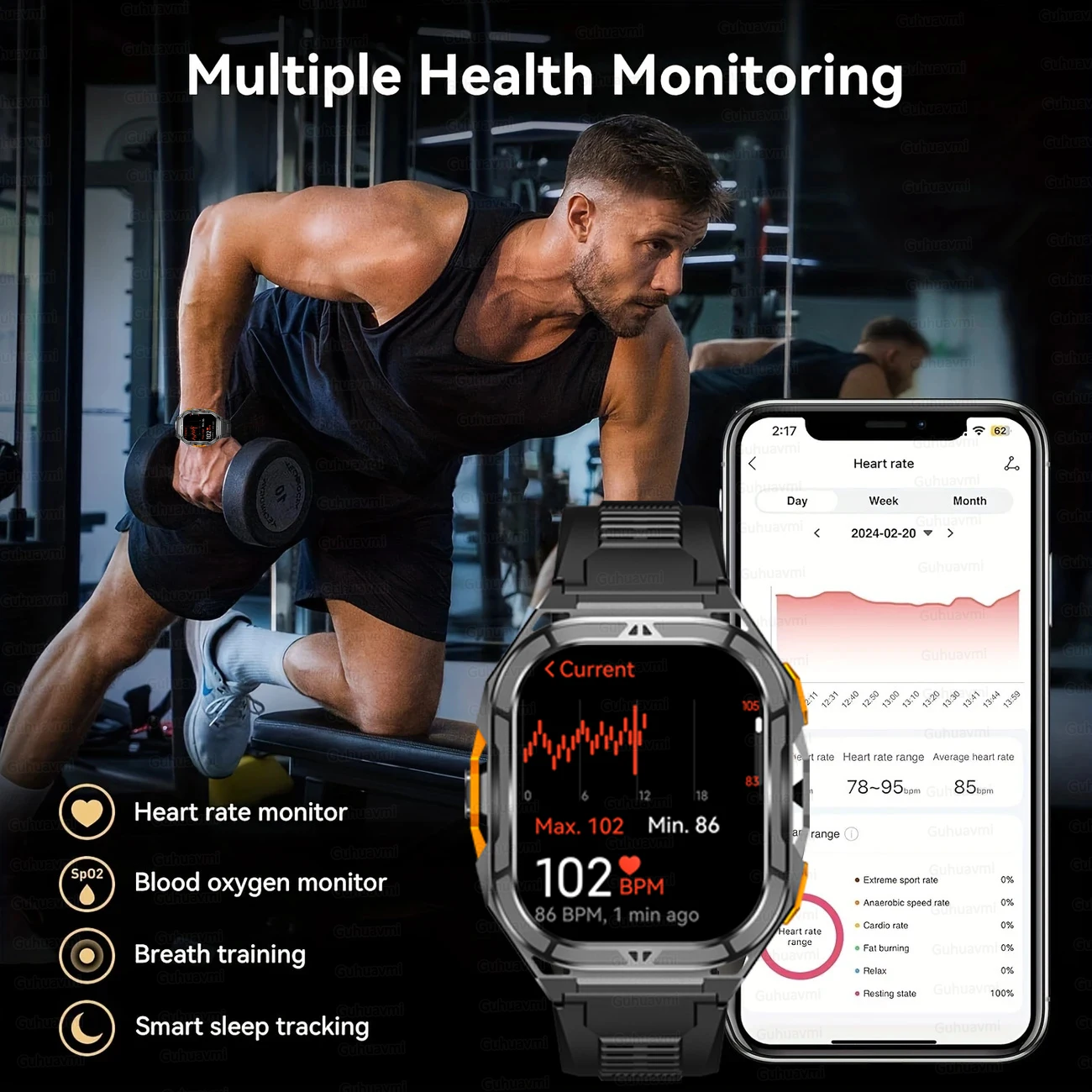 2025 novos homens militares T-REX3 gps esportes relógio inteligente 1.96 polegadas tela amoled 10atm à prova dwaterproof água bússola bluetooth chamada smartwatches