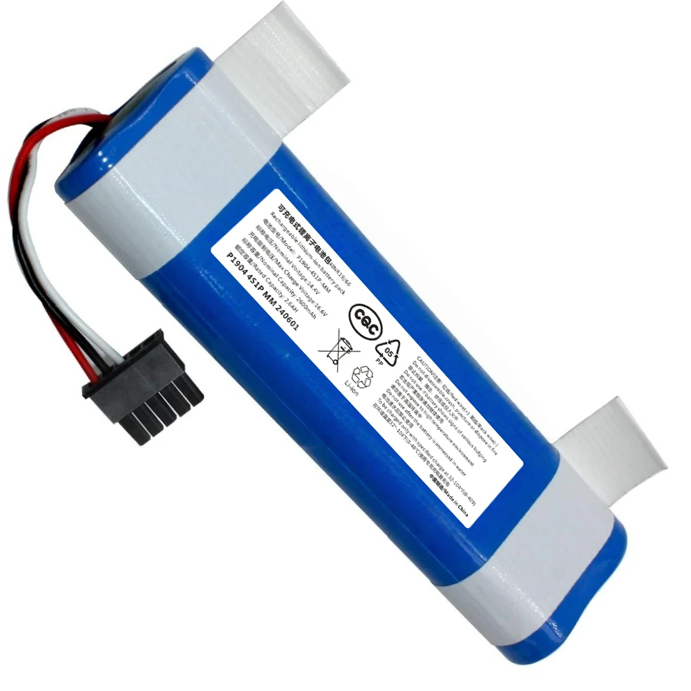 

14.4V 2600mAh (2.6Ah) Rechargeable Battery for Xiaomi Mijia Robot Vacuum Mop 3C/2S/P XMSTJQR2S STYTJ02YM