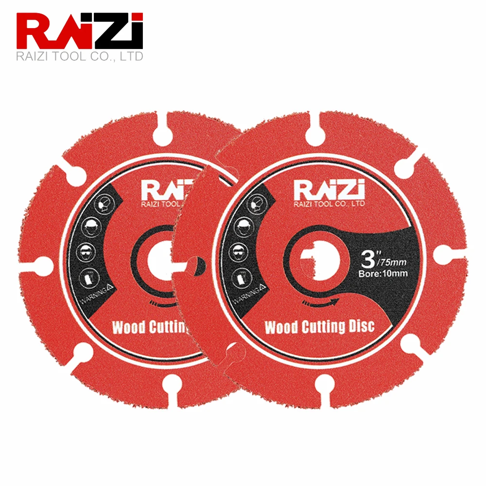 

Диск для резки древесины Raizi, 2 шт., 75 мм