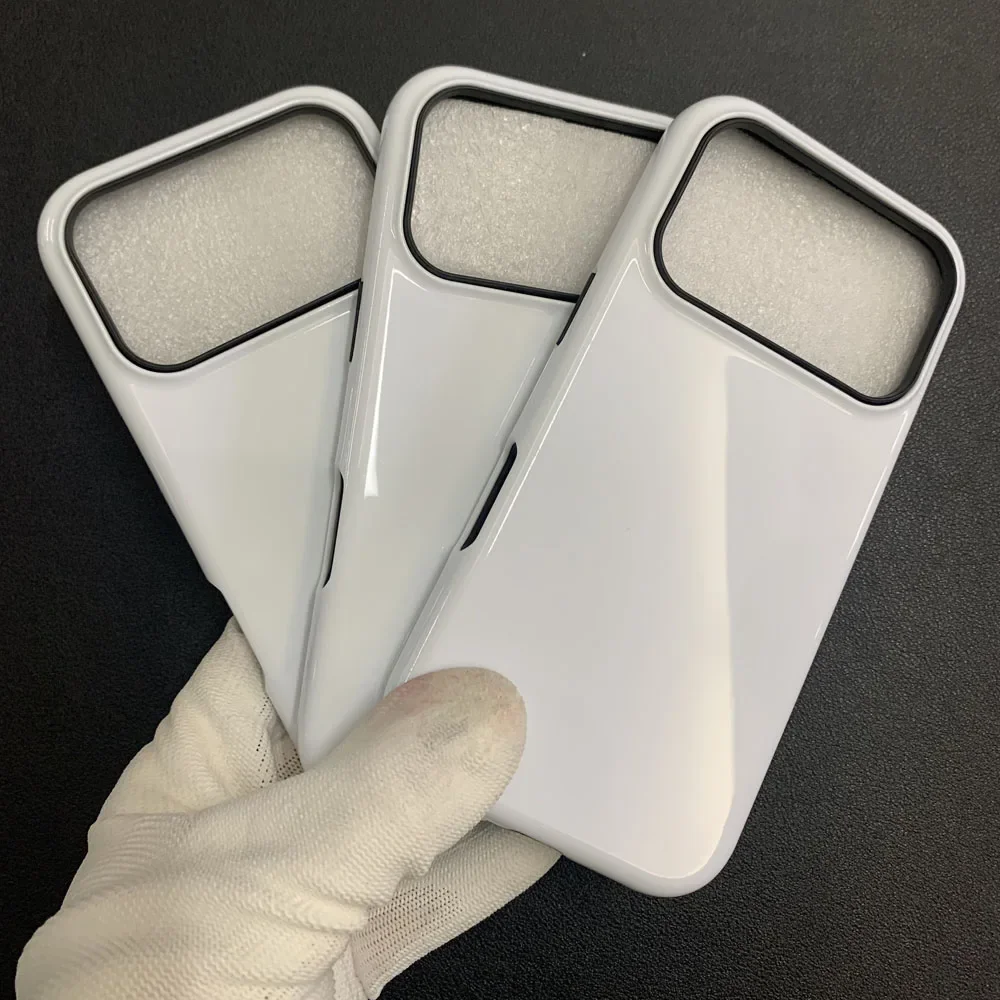 10PCS 2 in 1 3D Sublimation Blank Phone Cases For iPhone 17 Air 16 Plus 15 14 13 Pro Max DIY Printing Heat Thermal Back Covers