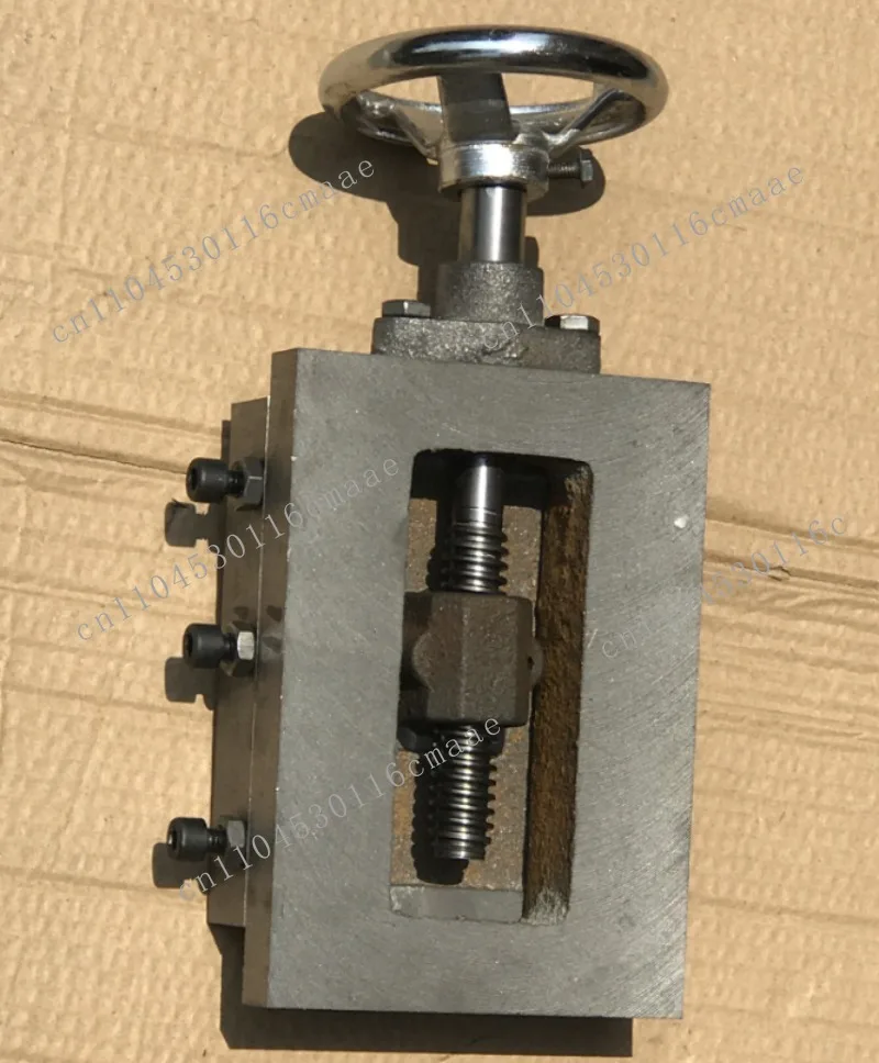 Dovetail groove sliding plate with rod Linear screw Manual table Module Handwheel table One-word slider Hand crank guide rail
