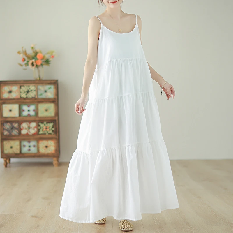 Dupla camada de algodão linho feminino retro étnico sle maxi saia cinta dr fre a linha verão longo dr assou bolo saia