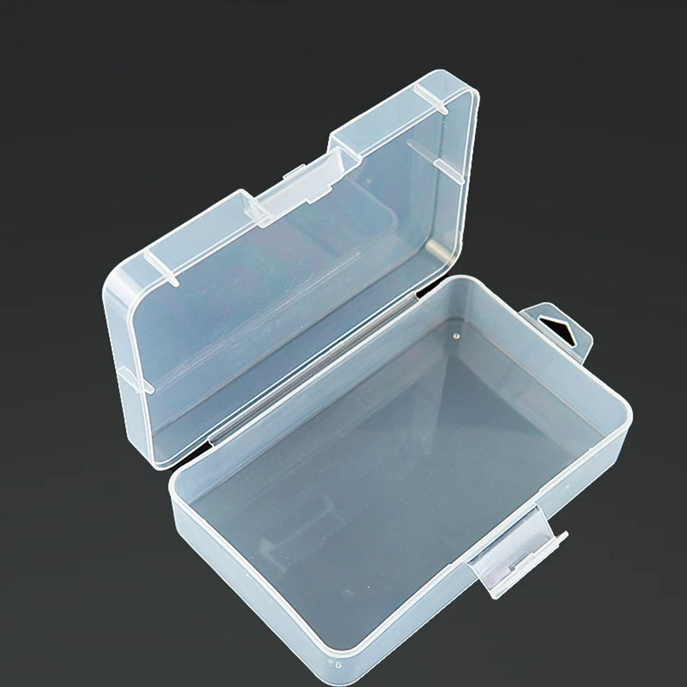 1pc Transparent Rectangle PVC Storage Box Adjustable Screw Toolbox Jewelry And Miscellaneous Items Organizer Container