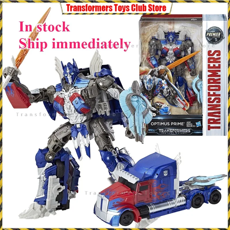 In Stock Transformers 5 The Last Knight Optimus Prime V Class Premier Edition Action Figures Colleciont Model Toys Gift