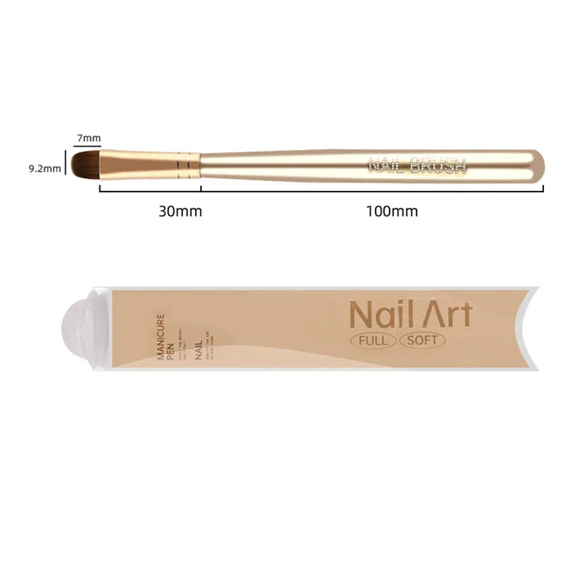 1/5Pcs Different Colored Handle Gel Painting Brush Nail Art For Gel Tip Extension Acrylic Builder Accessory Nail Art Brushes