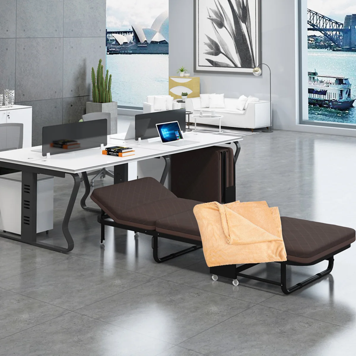 

1 pc 100X120Cm Flannel Blanket Coral Fleece Solid Color Warm Lightweight Sleeping Blanket For Home Bedroom Ac Room Khaki