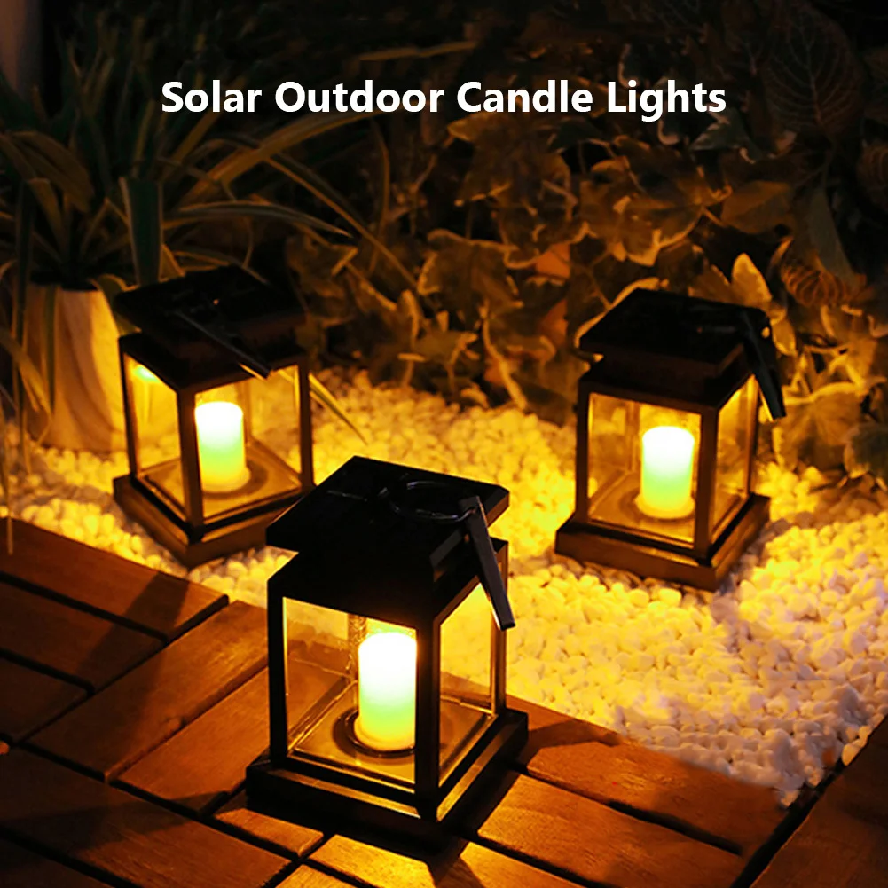 

Solar Hanging Lanterns Outdoor Waterproof Super Bright LED Candle Light With Clip Landscape Christmas Lanterns For Yard Patio