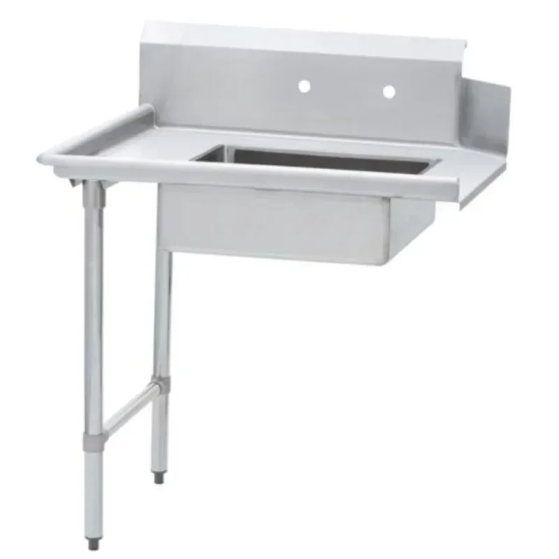 

Commercial kitchen stainless steel left side soiled dish table dirty dish table dishwasher sink